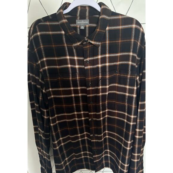 LL Bean Signature Flannel - XL -Organic Cotton - Timeless & Classic - Picture 4 of 6